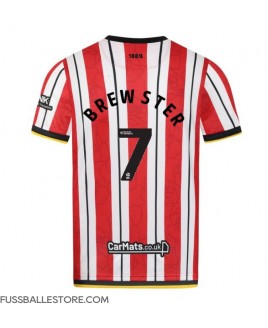 Günstige Sheffield United Rhian Brewster #7 Heimtrikot 2024-25 Kurzarm